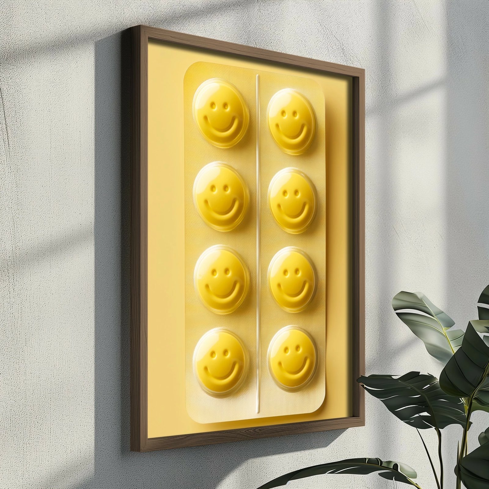 Pikturë dekorative me kornizë, MDF, Wallity, GE059-L