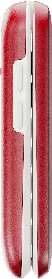 Celular Doro 2820, Clamshell, Single SIM, 2.8", Bluetooth, 1000 mAh, Kuq, Bardhë