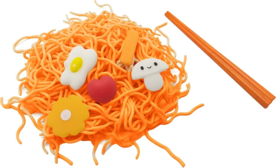 Set lodër slime Epee Slime Ramen Noodles Smiling Mushroom, shumëngjyrëshe