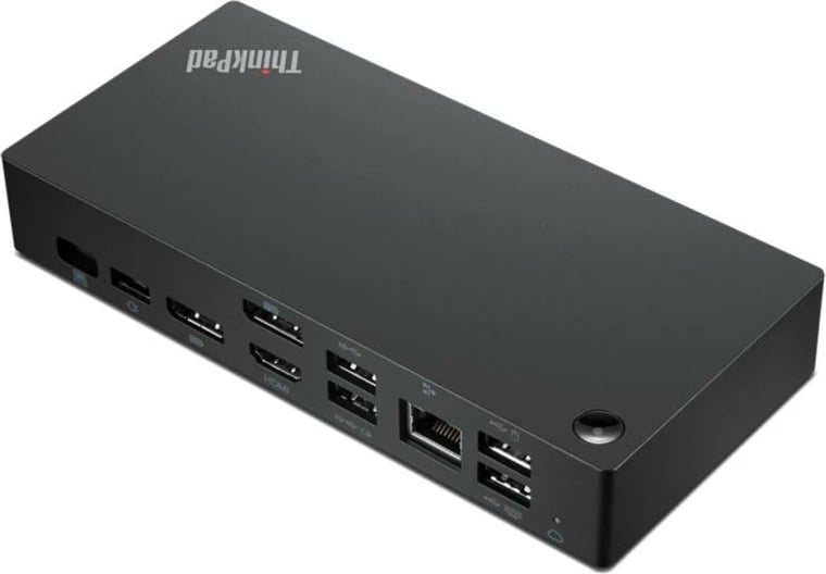 Dok universal USB-C, Lenovo ThinkPad, Smart Dock 40B20135EU, shumë porta video/USB/Ethernet, e zezë