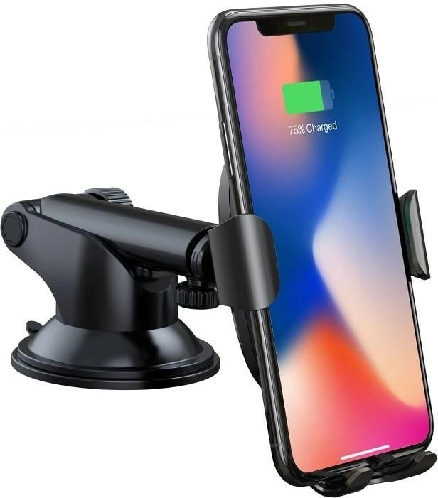 Mbajtëse celulari/karikues wireless për veturë Baseus Gravitaty, e zezë