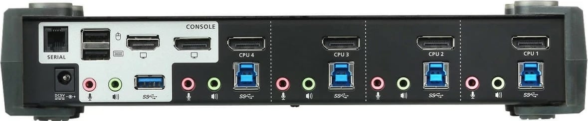 Switch KVM ATEN CS1924M, 4 porta, USB 3.0, DisplayPort, 4K, i zi