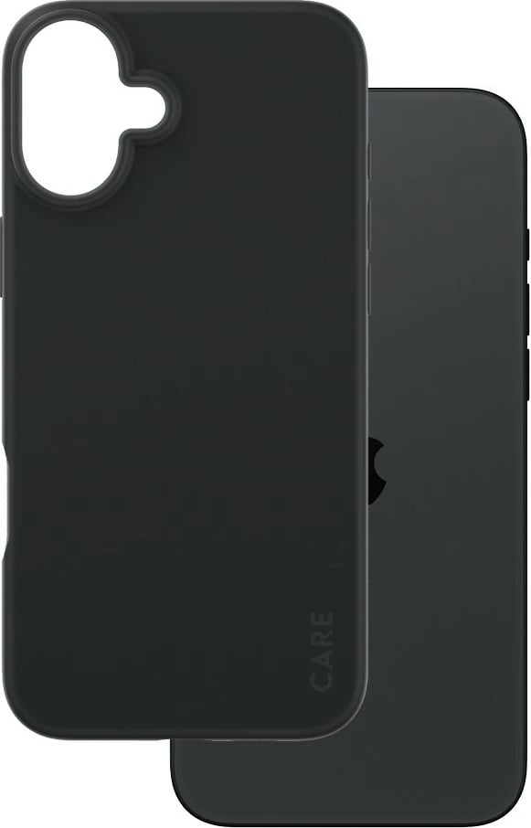 Mbështjellës PanzerGlass CARE Case Fashion për iPhone 16 Plus, silikon, i zi