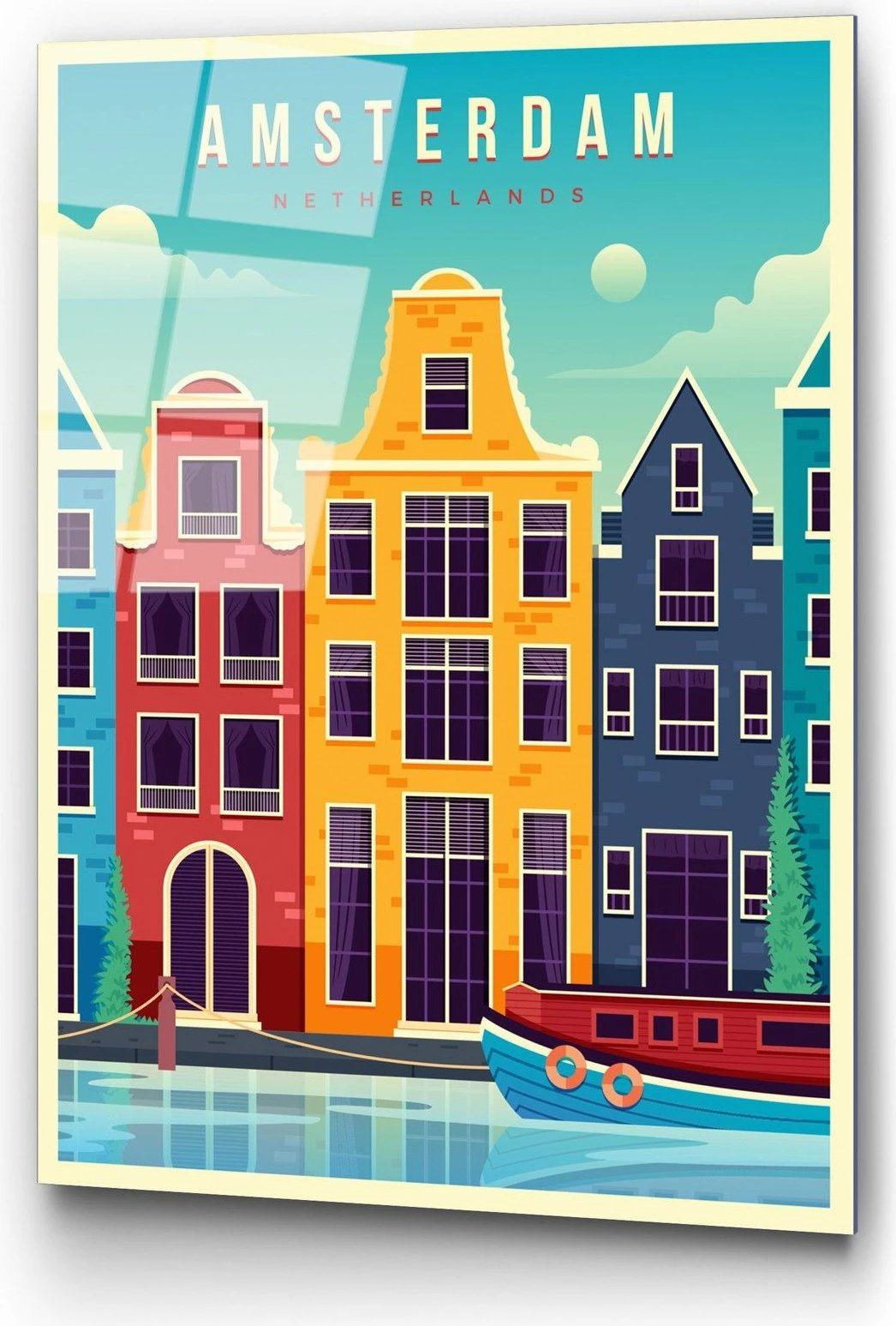 Pikturë dekorative prej xhami të temperuar, Wallity UV-1028, 30x45cm