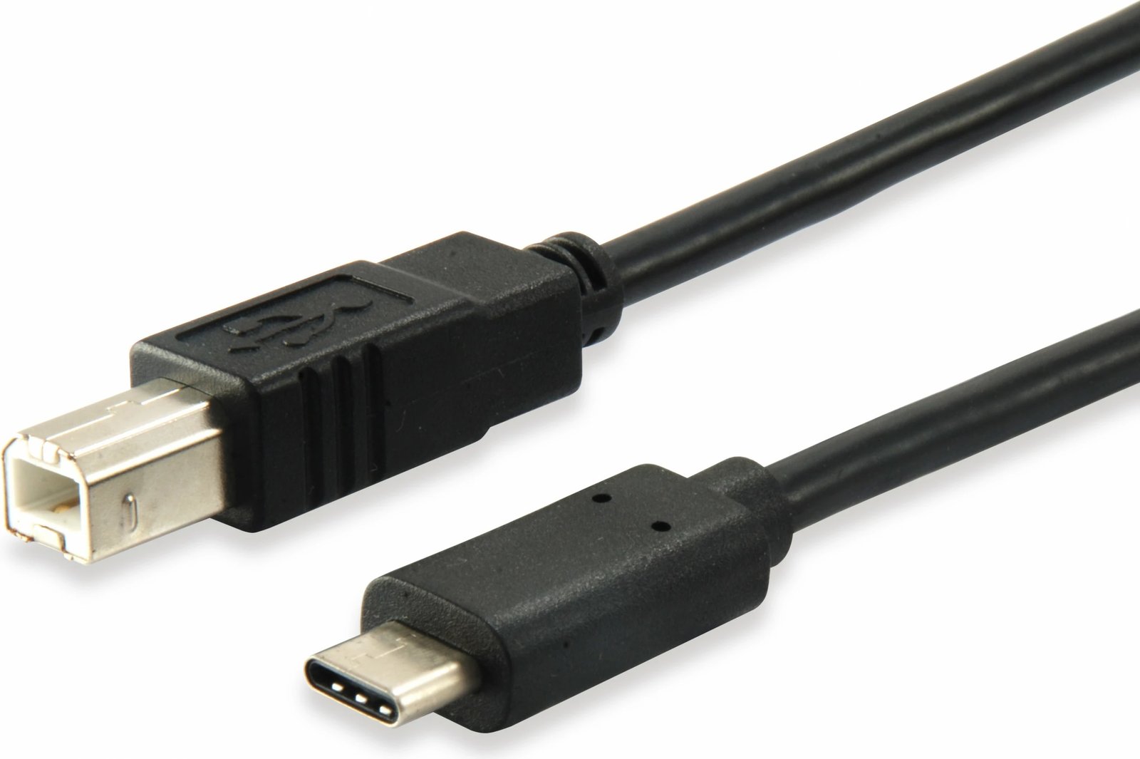 Kabllo USB 2.0 Type C në USB B Equip 1m, e zezë