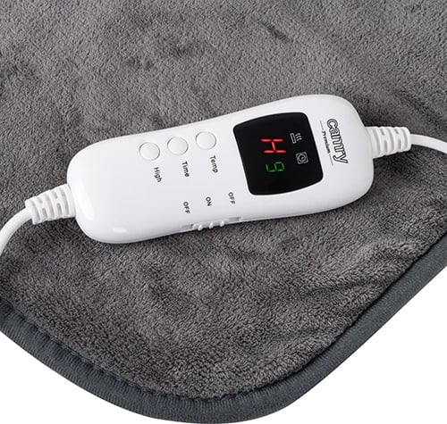 Batanije elektrike ngrohëse, Camry CR 7434, 160x180 cm, 7 nivele me timer 1-9 orë, LCD kontrollues, 110-120W, koral fleece, gri