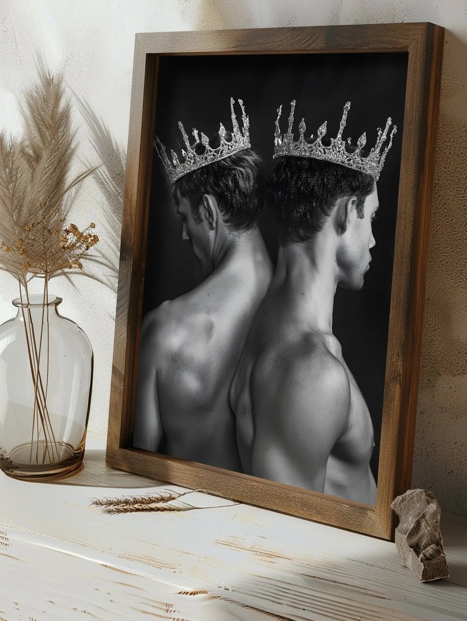 Pikturë dekorative me kornizë MDF, Wallity, GE164-L, shumëngjyrëshe