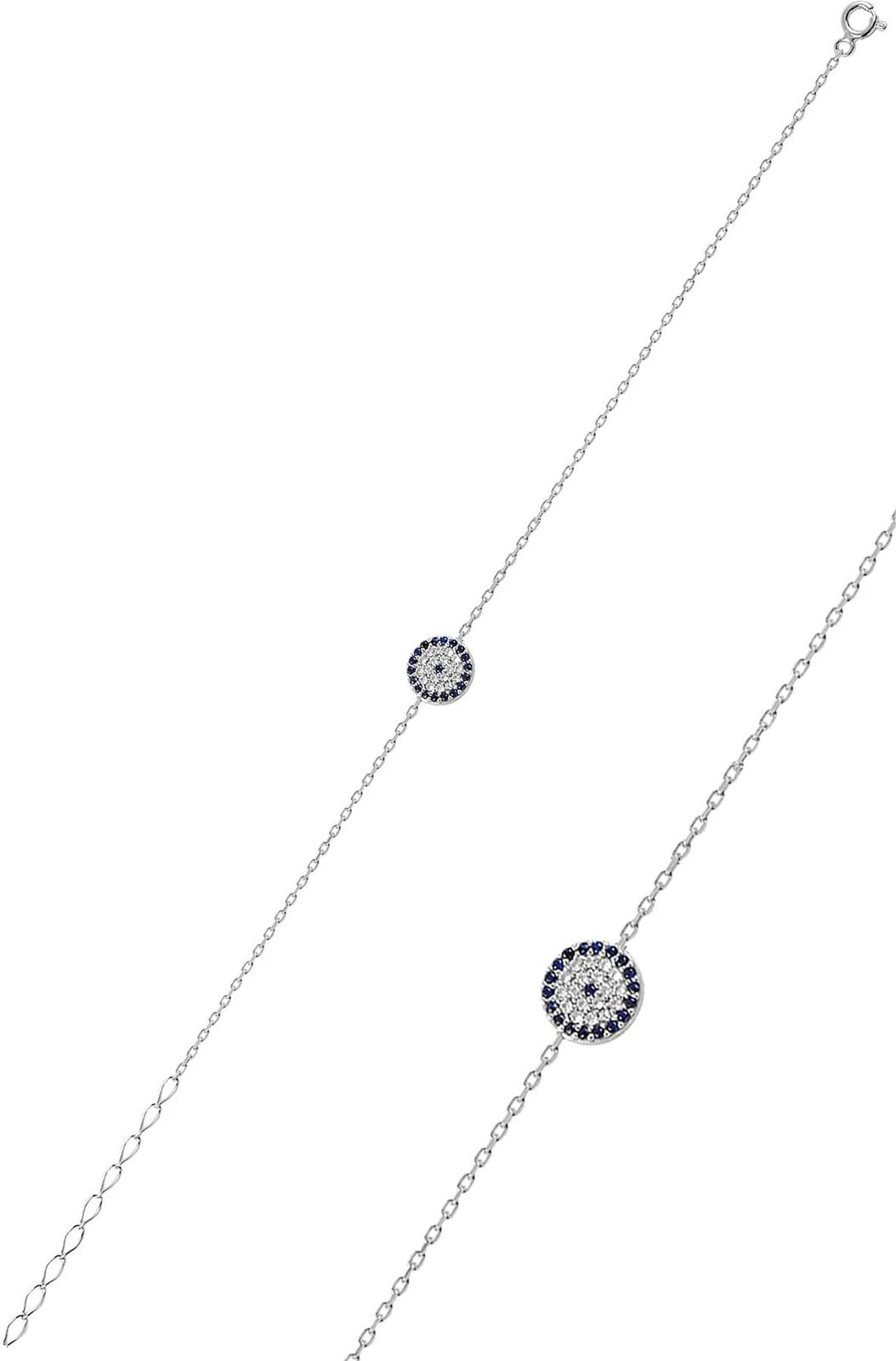 Byzylyk argjendi Jumeon, ngjyrë argjendi dhe kaltër, SGTL10159