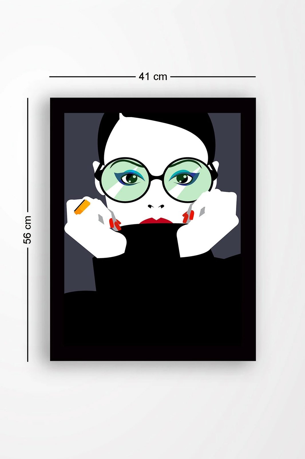 Pikturë dekorative me kornizë MDF, shumëngjyrëshe, SC0012, 41x56cm