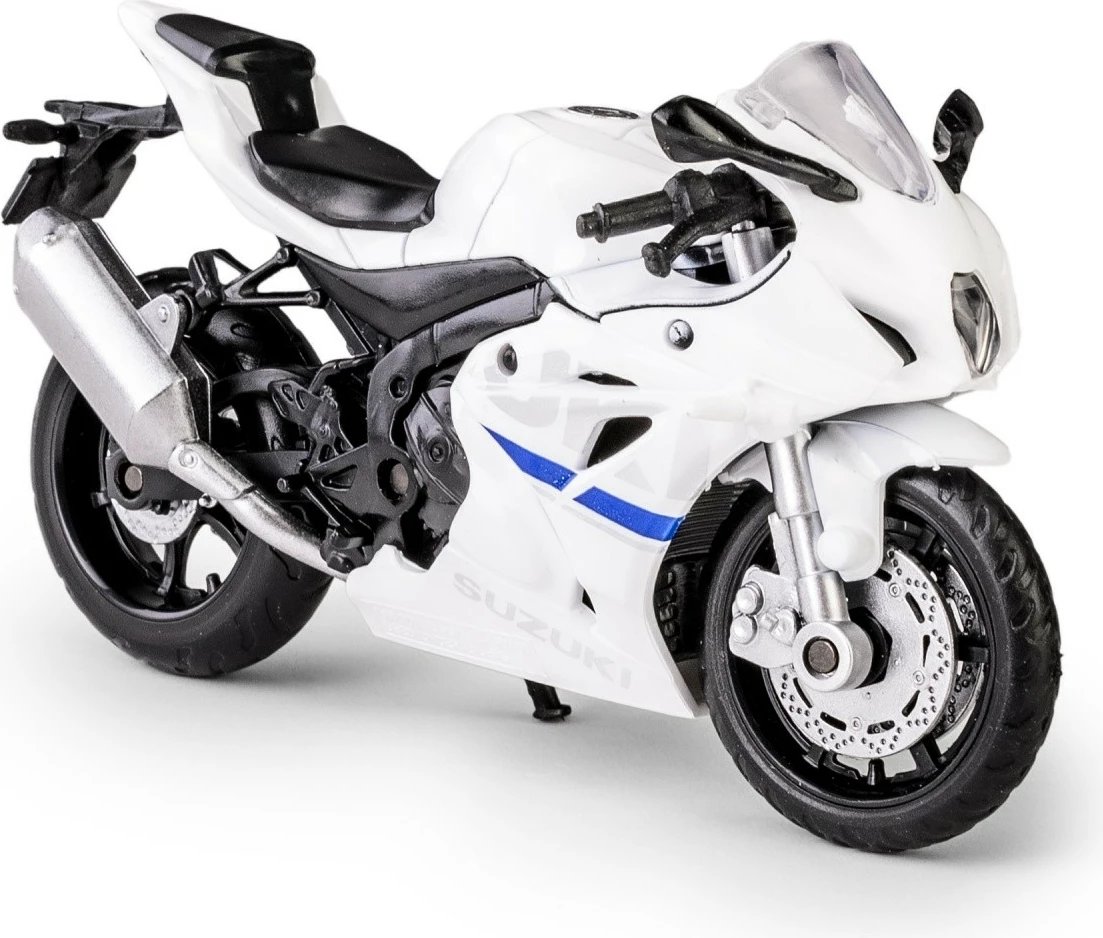 Motor policie lodër Daffi B-566, plastikë/gomë, 1:18, bardhë/blu