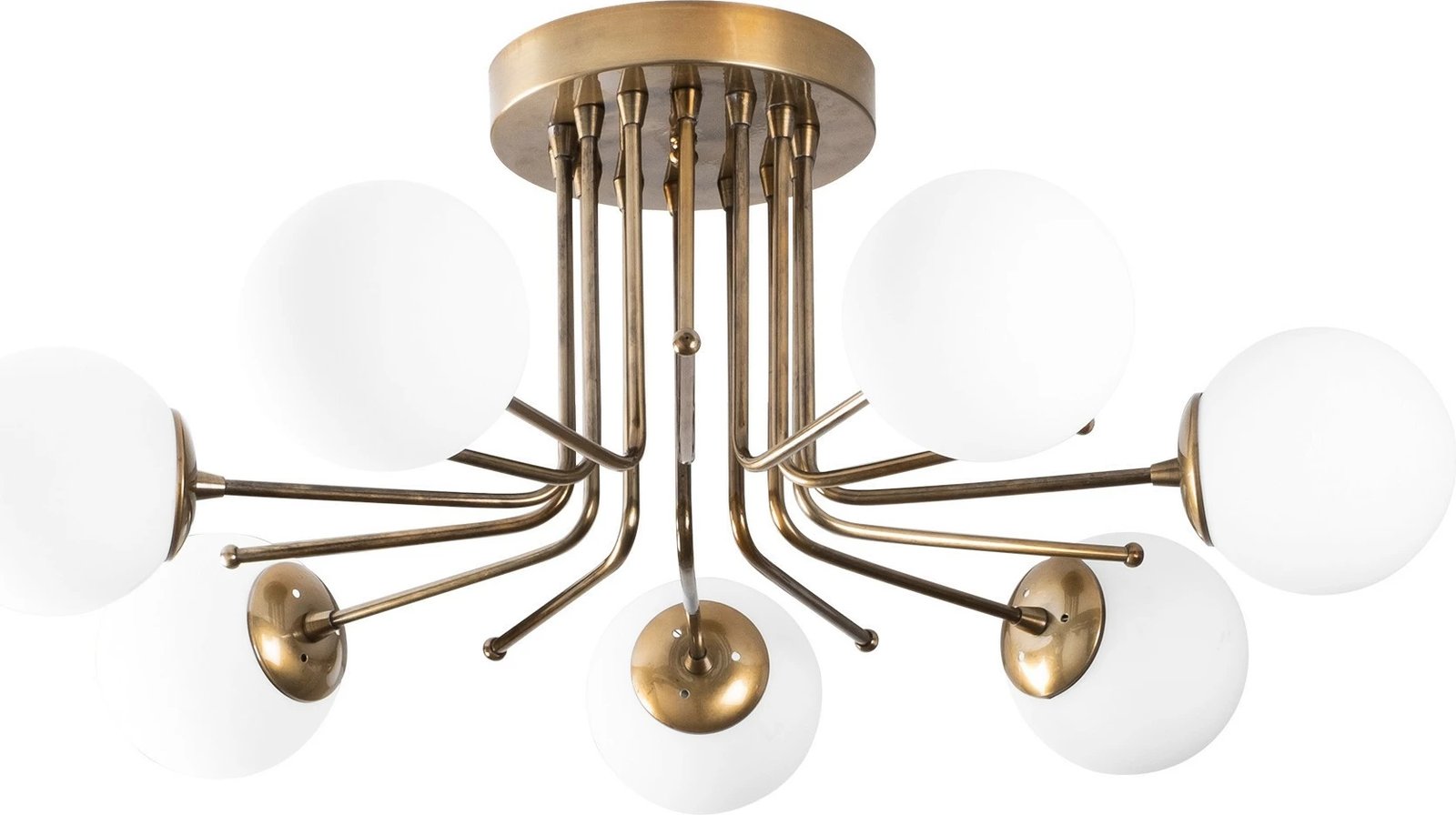 Llambë tavani Opviq Daisy, ngjyrë ari dhe e bardhë, 90x90x35cm