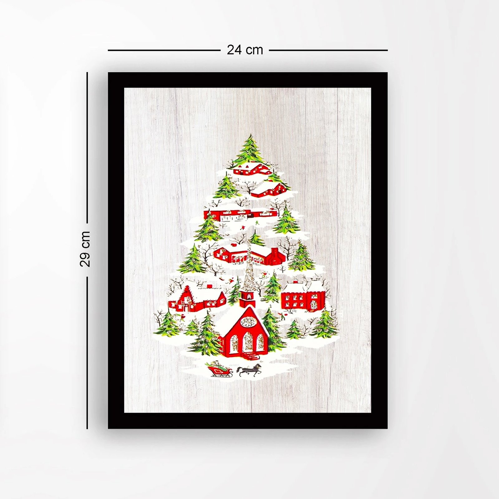 Pikturë dekorative me kornizë, MDF, shumëngjyrëshe, Wallity, SC7436501293246