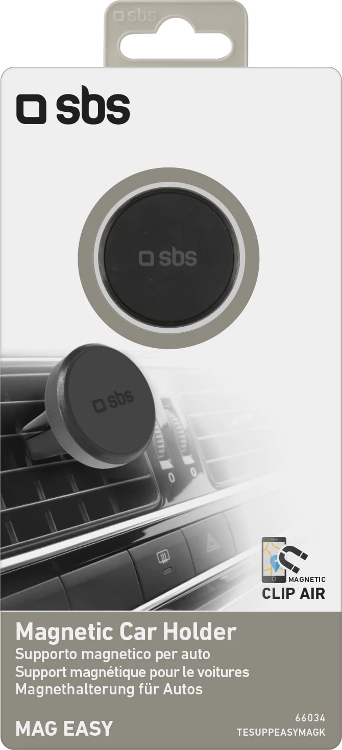 Mbështjellës magnetik për celular SBS TESUPPEASYMAGK, për ventilator të ajrit, i zi