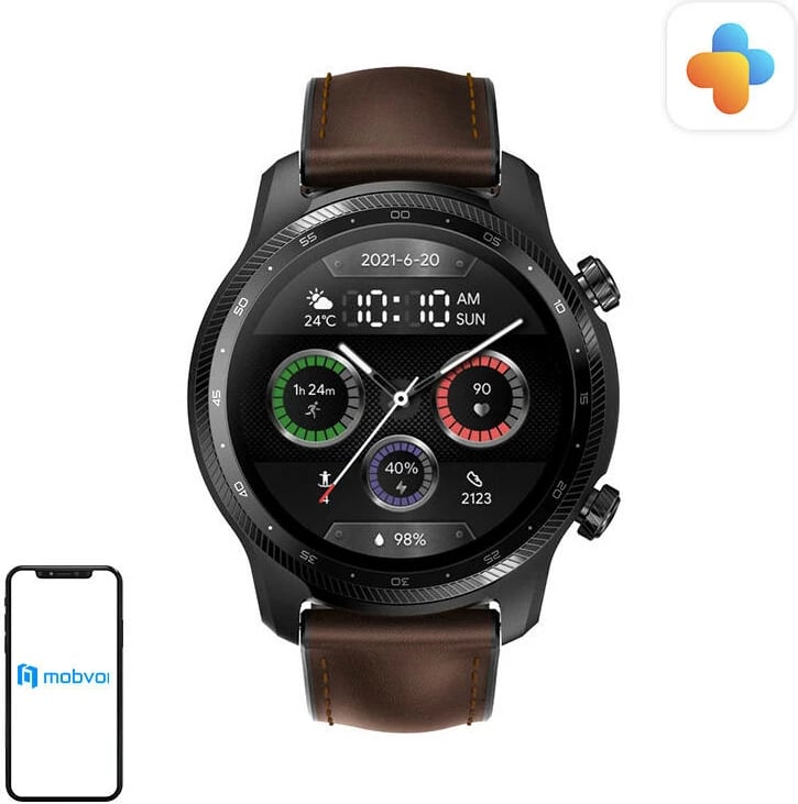 Smartwatch Mobvoi TicWatch Pro 3 Ultra LTE, 1.4", 8GB, Shadow Black