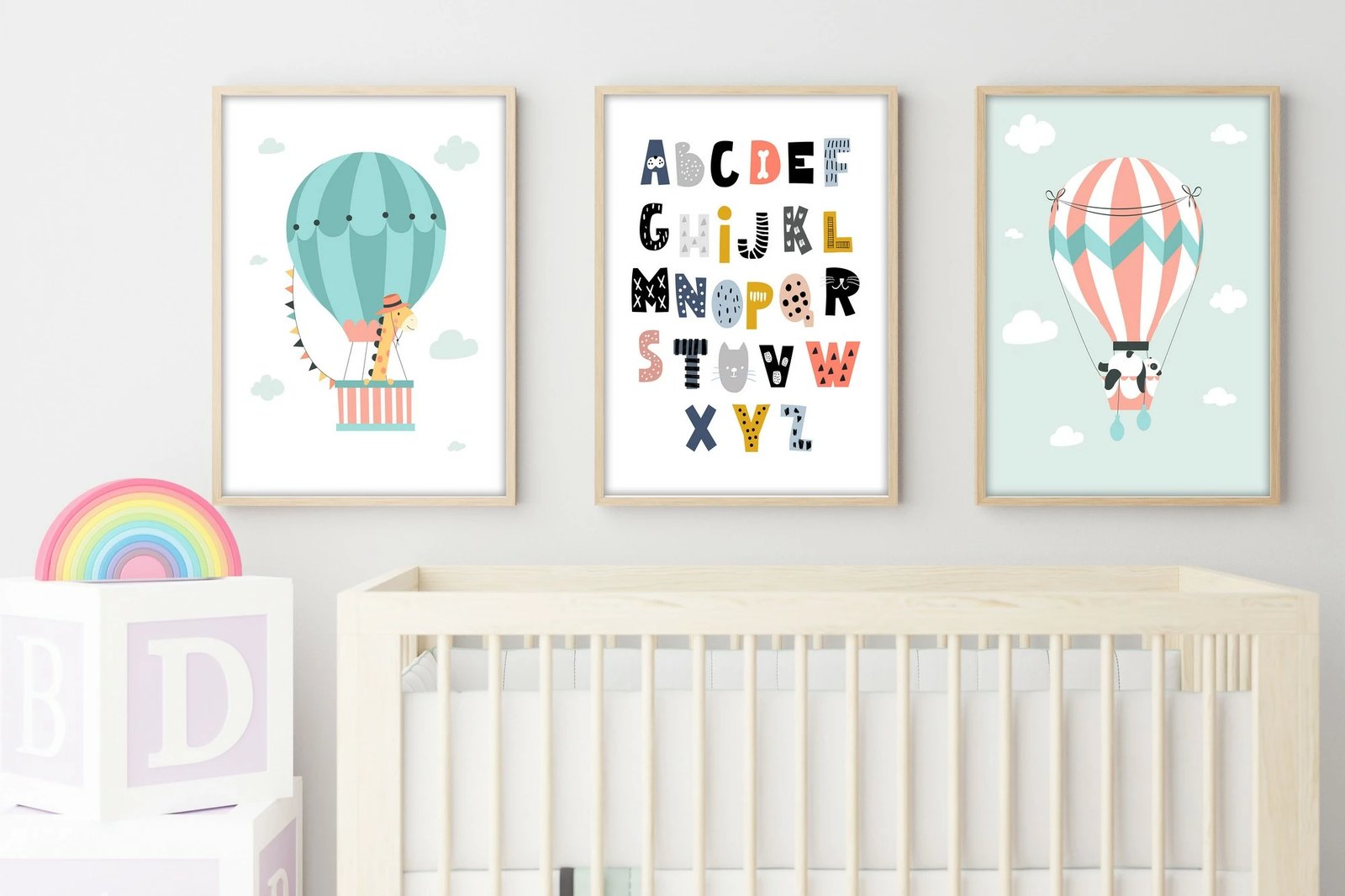 Pikturë dekorative me kornizë MDF (3 copë), Wallity, Huhu190, 20x30cm