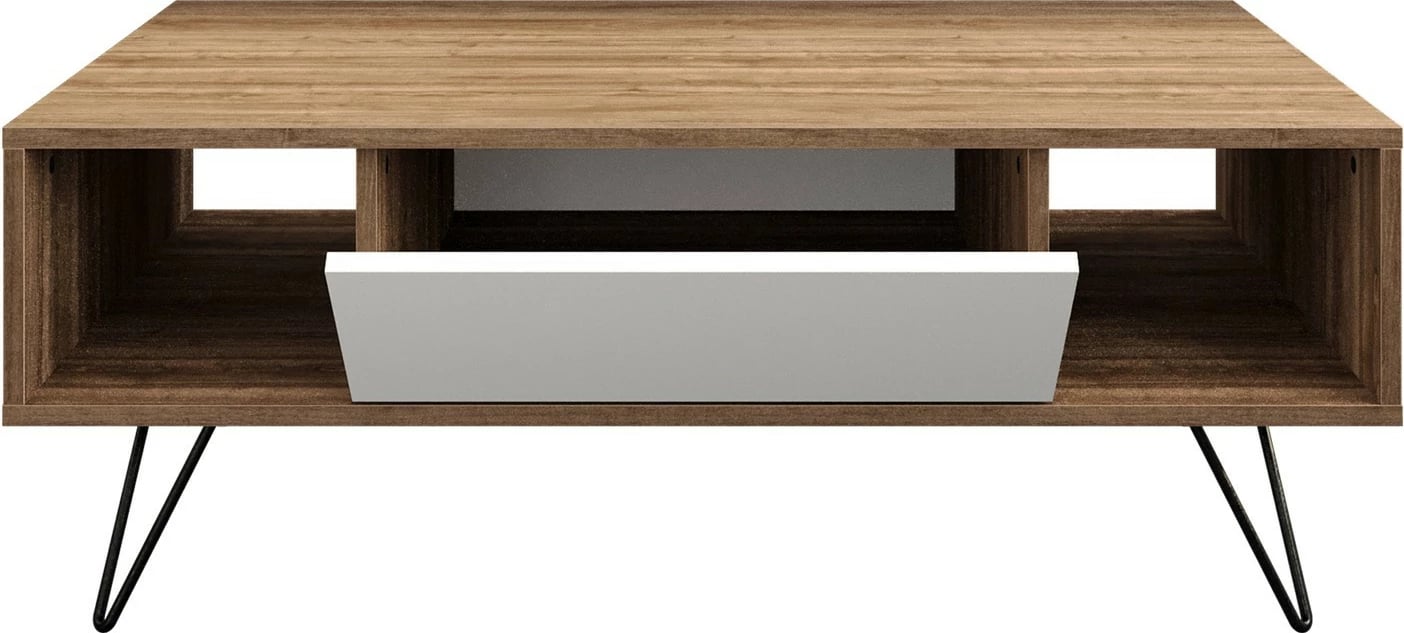 Tavolinë kafeje Hanah Home, Mistico, ngjyrë arre dhe e bardhë