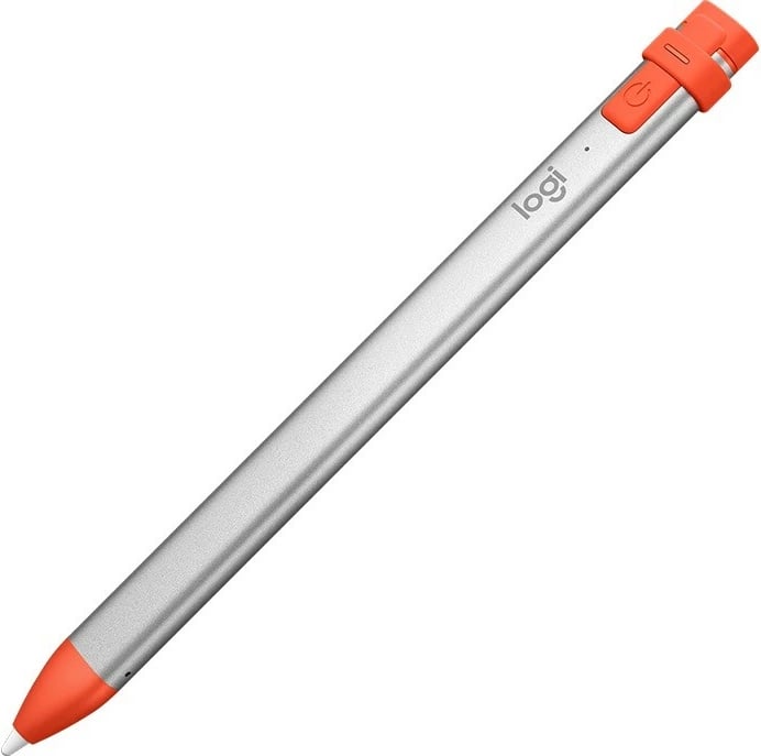 Laps digjital Logitech Crayon Pencil për iPad, 914-000034, Portokalli/Argjend