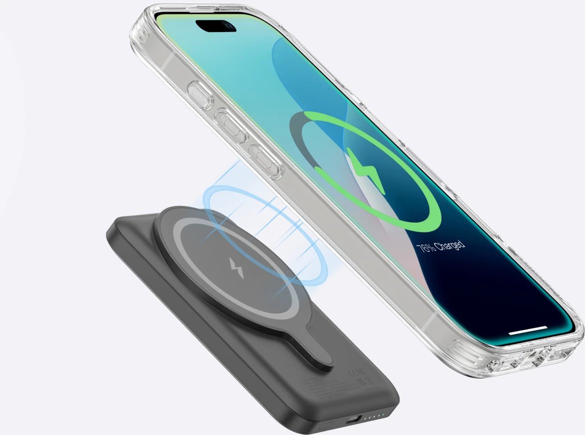 Mbështjellës AmazingThing Minimal Mag Case me unazë magnetike për iPhone 16 Pro, Transparent