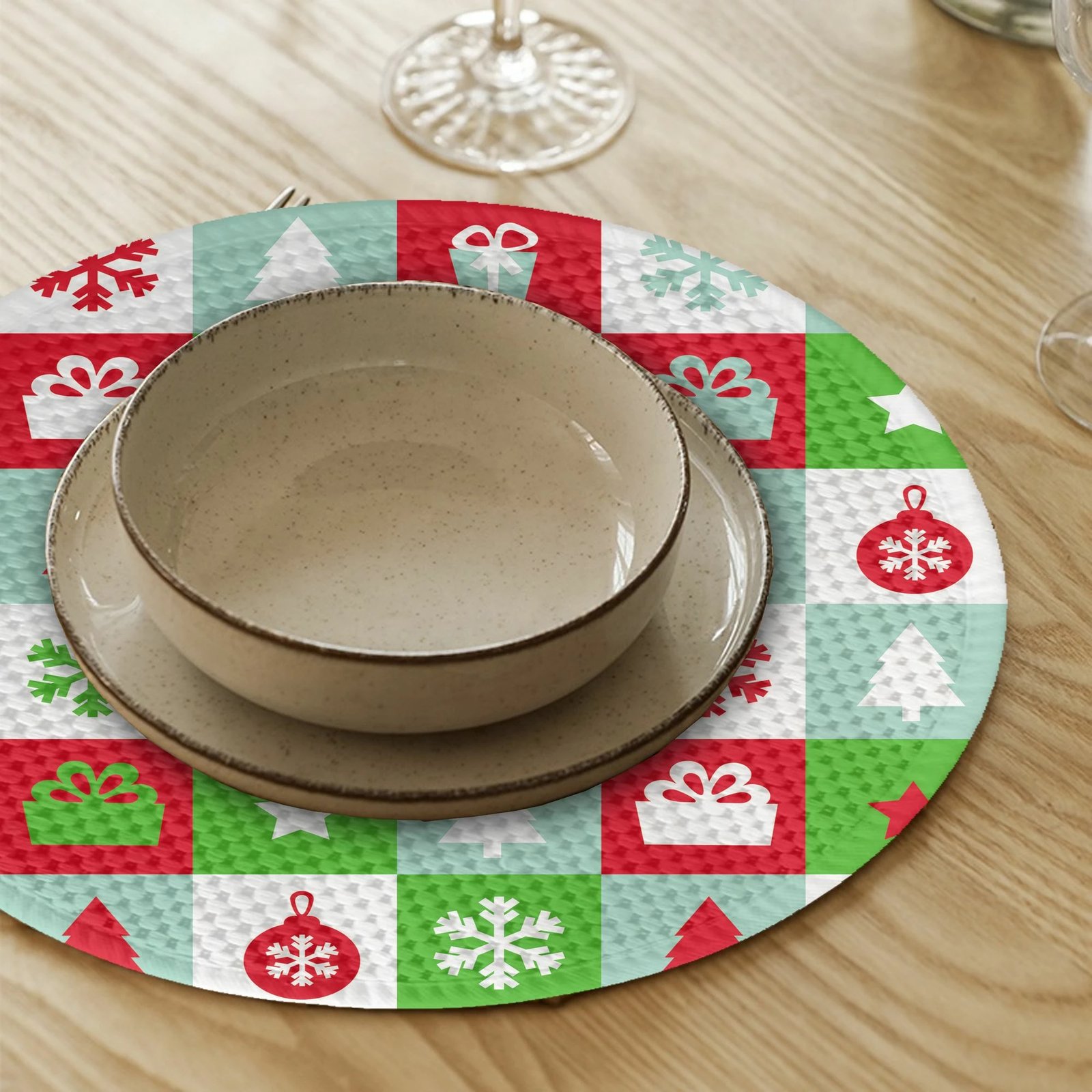 Set nënshtruesish tavoline Hermia Concept, shumëngjyrësh, 4 copë, 37cm