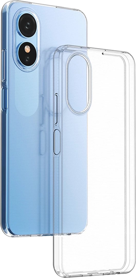 Mbështjellës Hurtel Ultra Clear 0.5mm për Oppo A17, Transparent