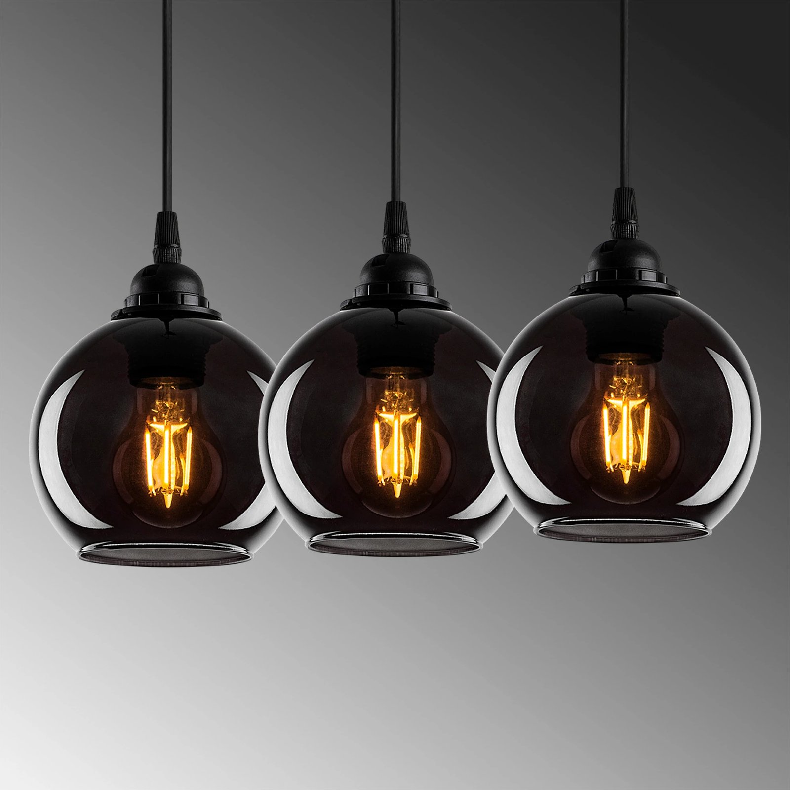 Llambë tavani Opviq, ngjyrë fume, 013