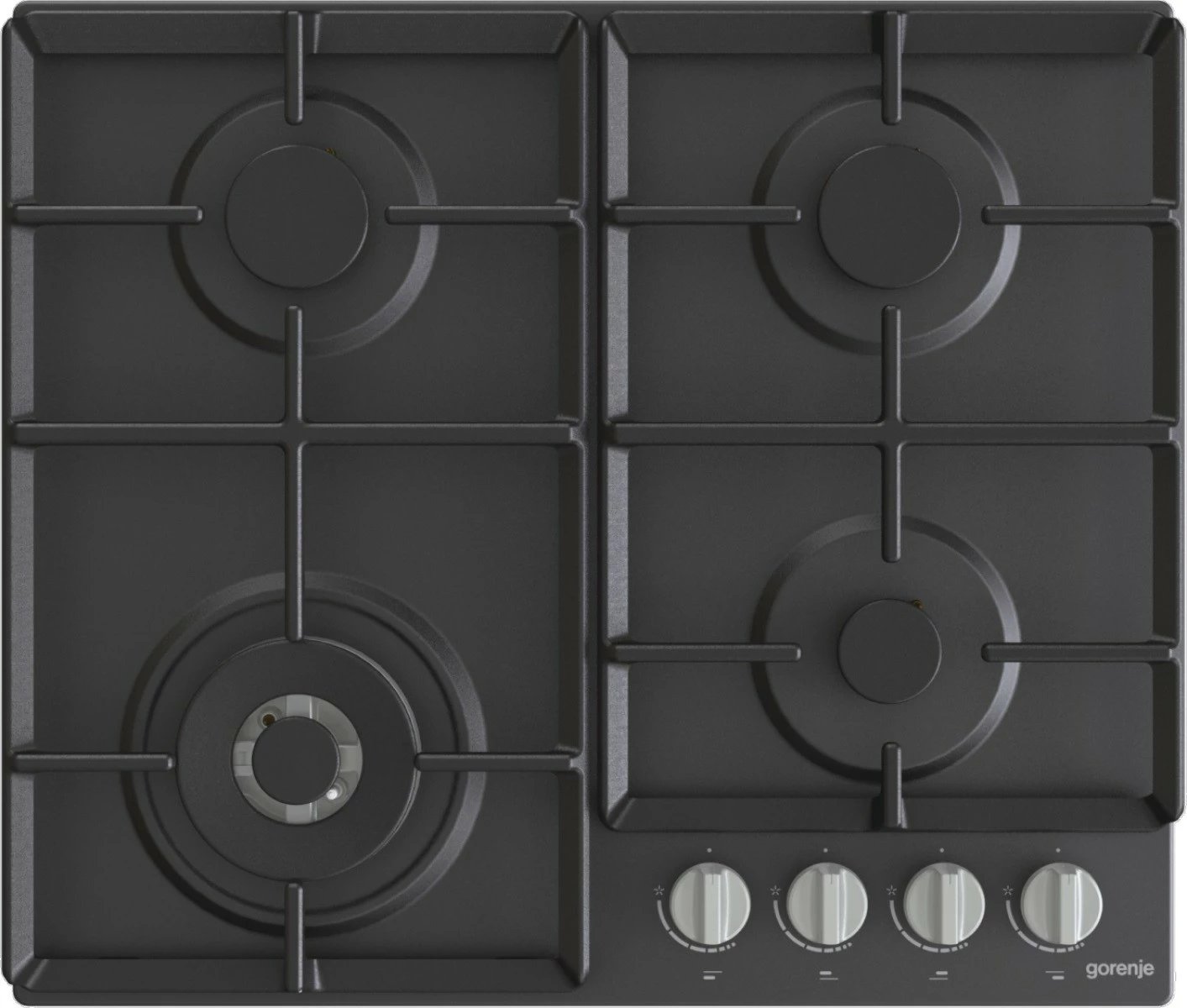 Sobë me gaz Gorenje GW641EXB, 4 zona, e zezë