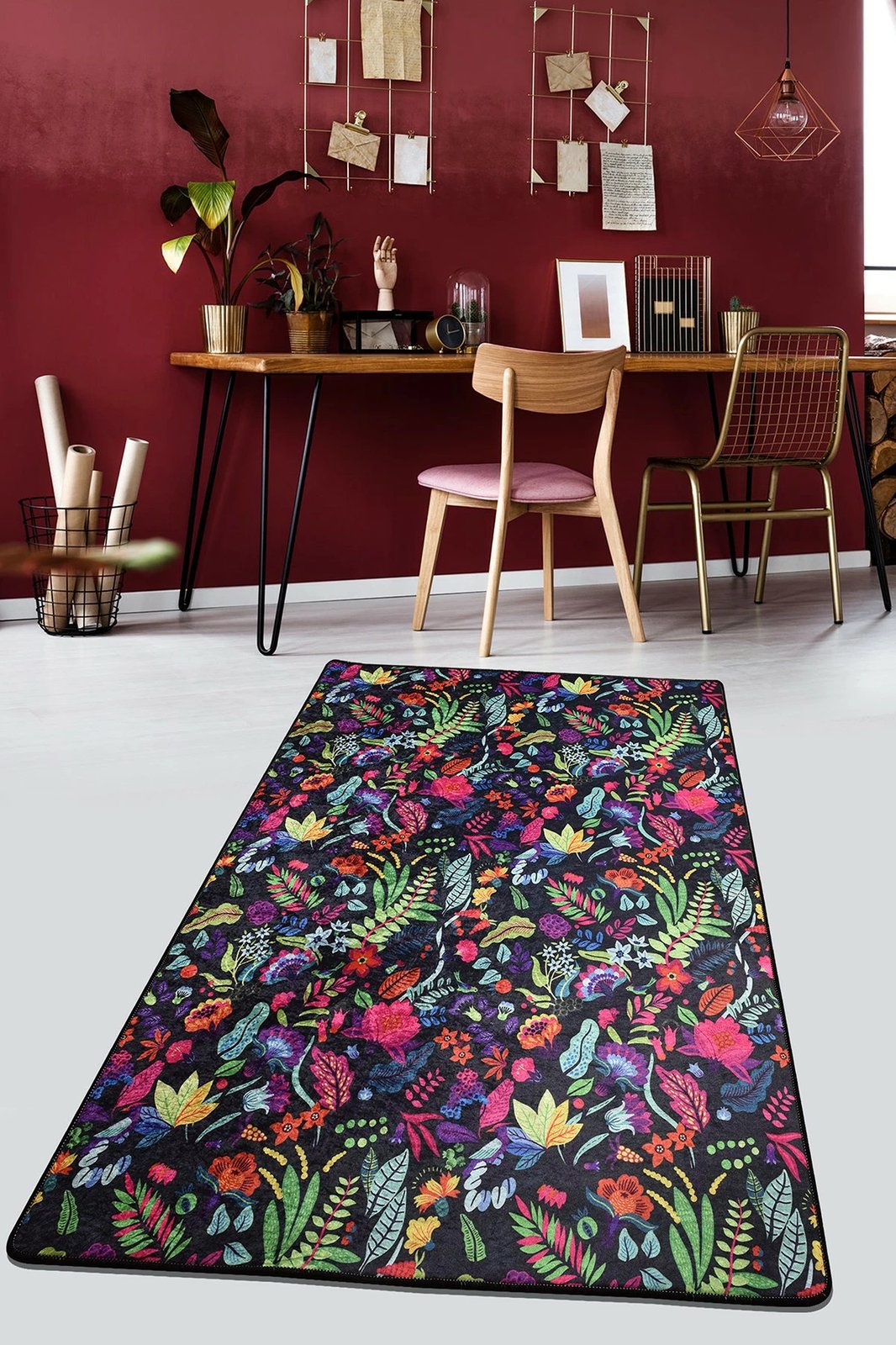 Qilim për korridor, Conceptum Hypnose, Pictura, i zi, 80x150cm