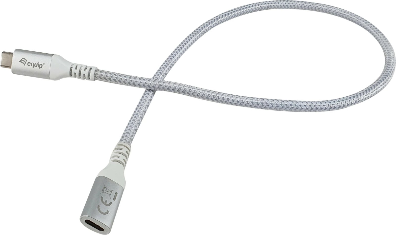 Kabllo zgjatuese USB C në USB C Equip 128375, 0.5m, 10Gbps, 100W, e bardhë