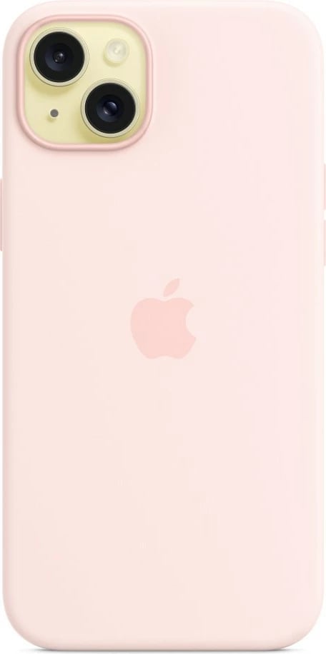Mbështjellës Apple iPhone 15 Plus Silicone Case MagSafe, 6.7", rozë