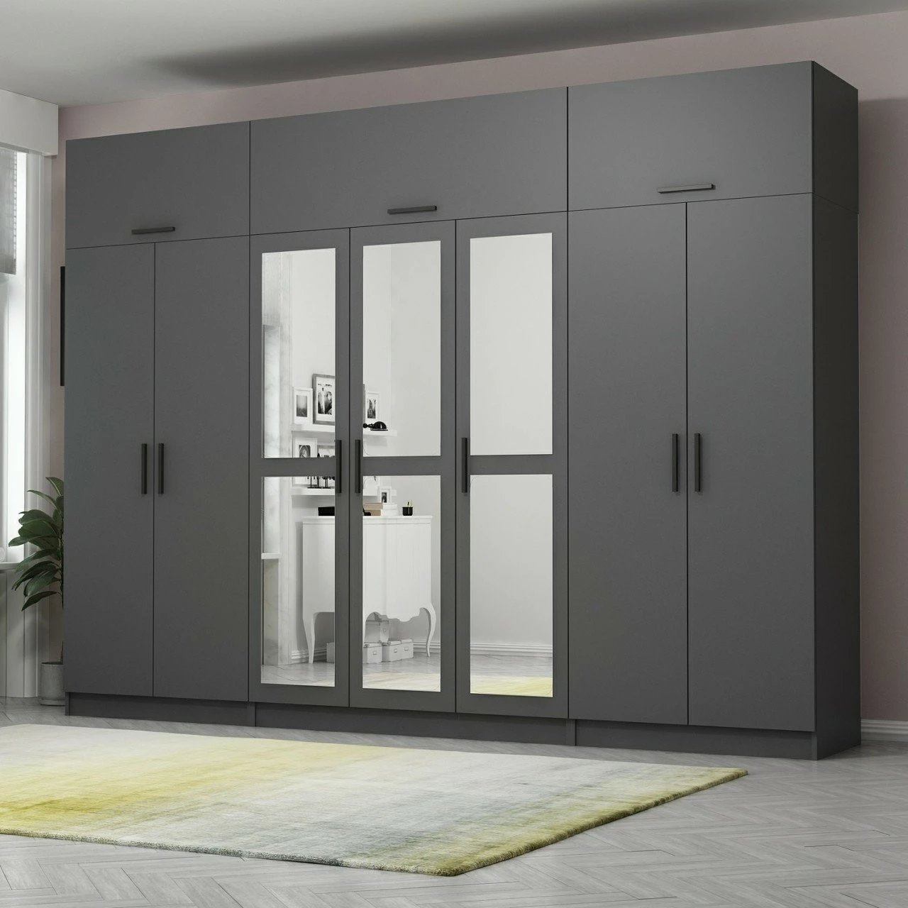 Dollap Skye Decor, ngjyrë antracit, 5190