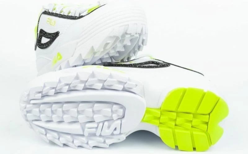 Atlete për fëmijë Fila Disruptor, të bardha me gjelbër