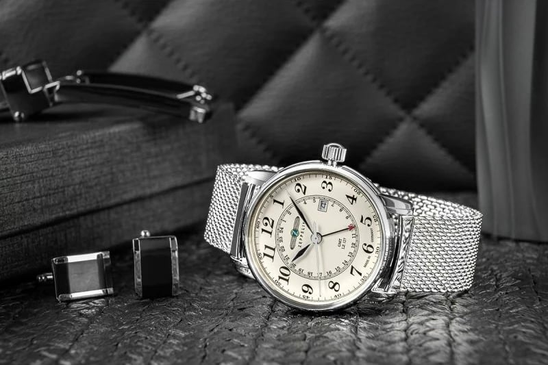 Orë dore për meshkuj Zeppelin, e zezë