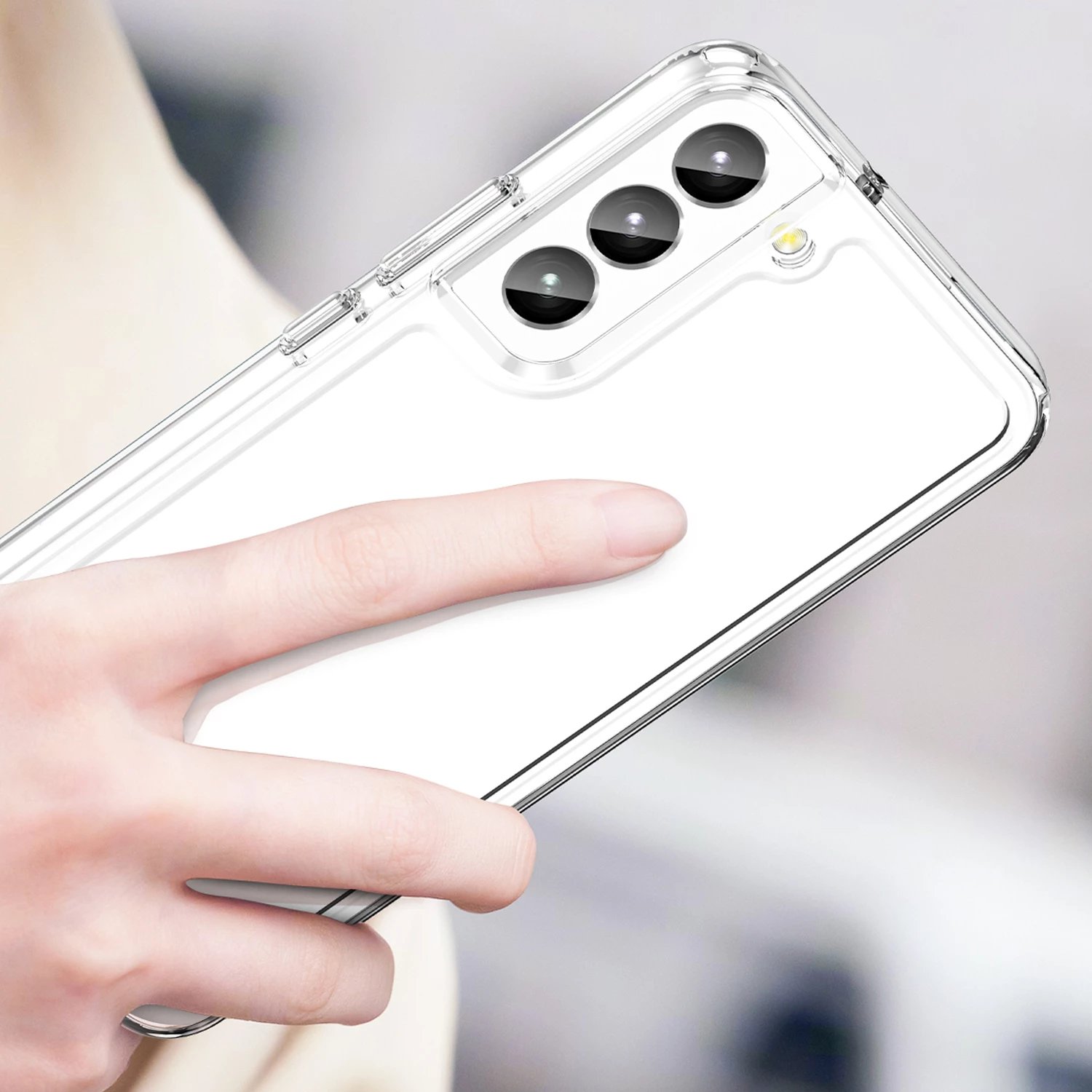 Mbështjellës Hurtel Outer Space Case për Samsung Galaxy S23+, transparent