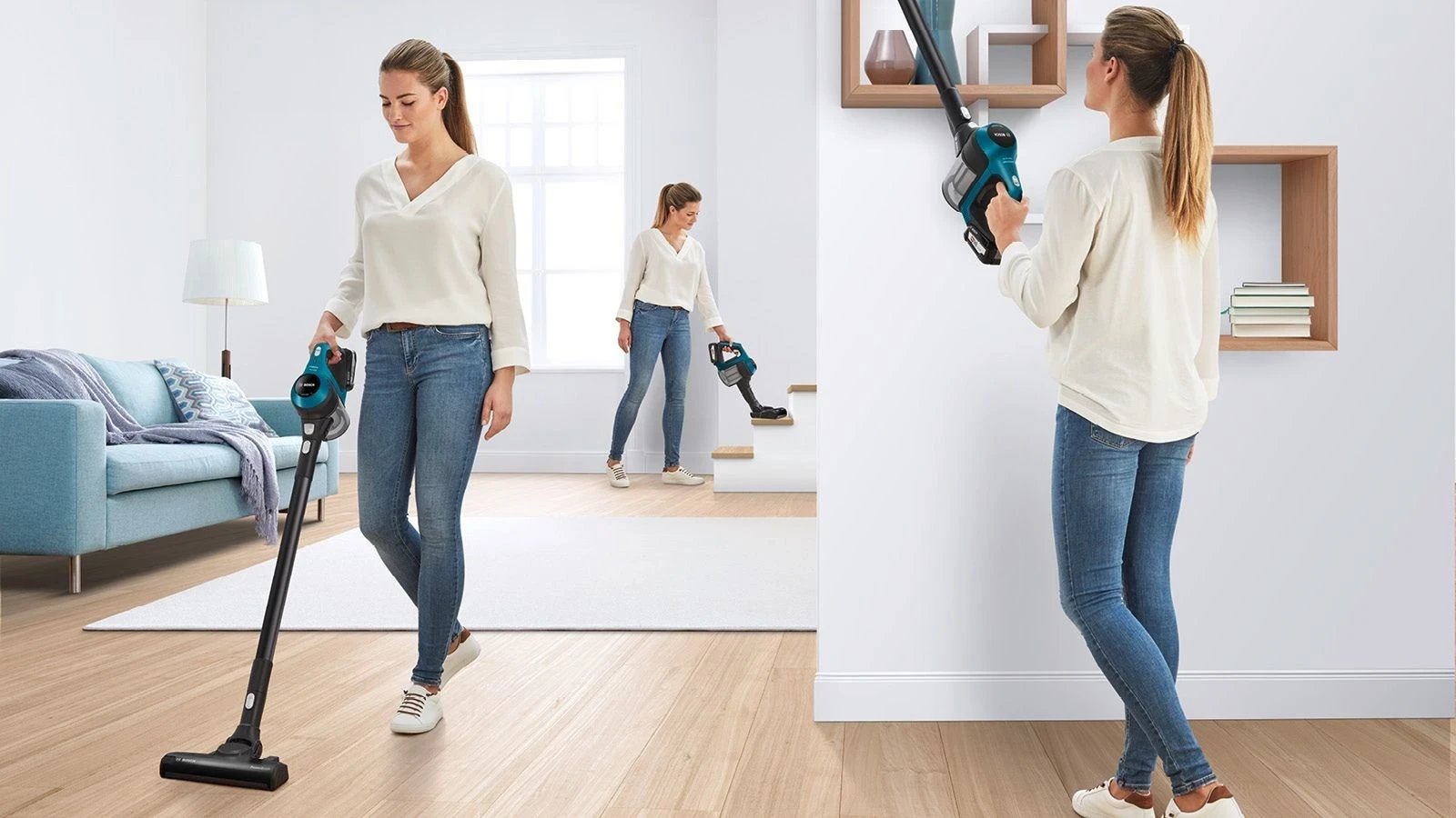 Fshesë elektrike Bosch Serie 6 BBS611LAG, pa kabëll, Blu