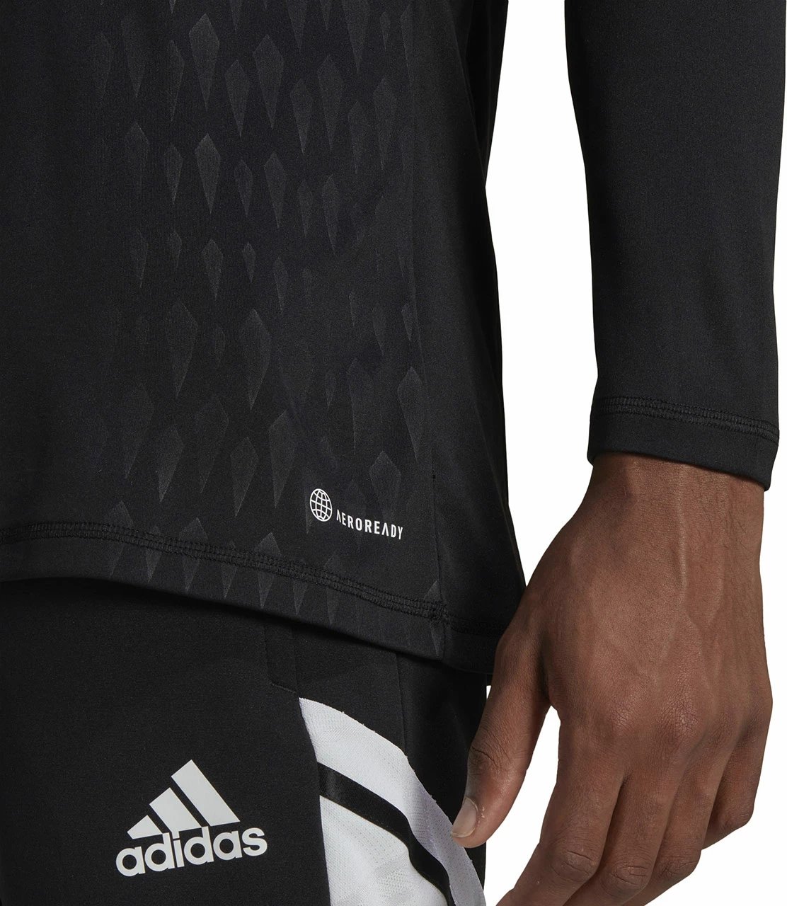 Fanellë portieri për meshkuj adidas, e zezë