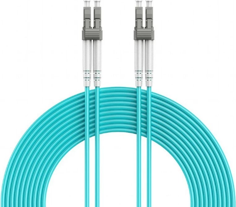 Kabllo optike multimode Gembird CFO-MDOM4-LC/LC-3M, OM4 50/125, LC/LC, 3m, turquoise