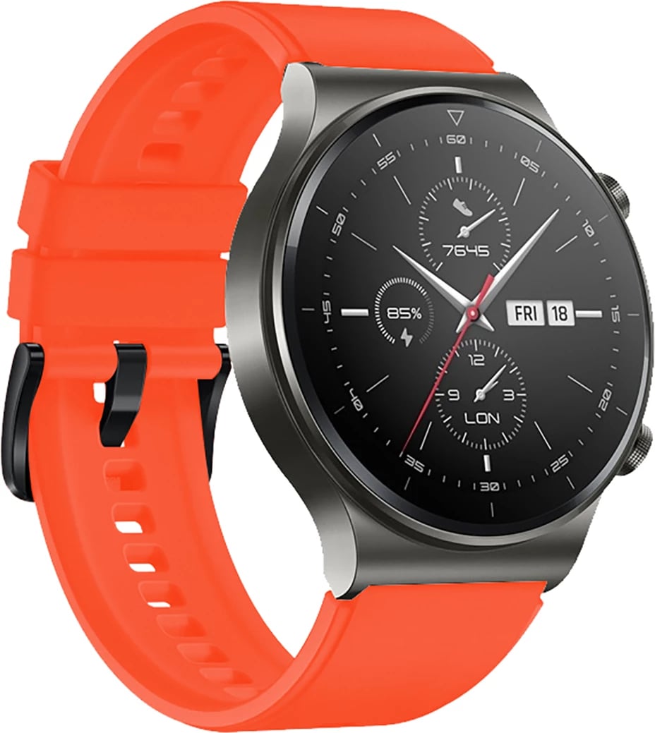 Rrip silikoni për Huawei Watch GT 2/3/4/2 Pro/3 Pro/4 Pro/GT 2e 46mm Hurtel, Portokalli