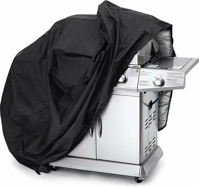 Mbulesë shumëfunksionale Hurtel XXL për grilë, biçikletë, motoçikletë, mobilie kopshti, e zezë