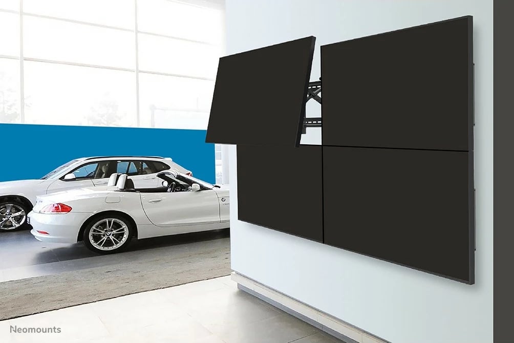 Mbajtës muri për videowall Newstar LED-VW2000BLACK, 32-75 inç, pop-out, 70 kg, i zi