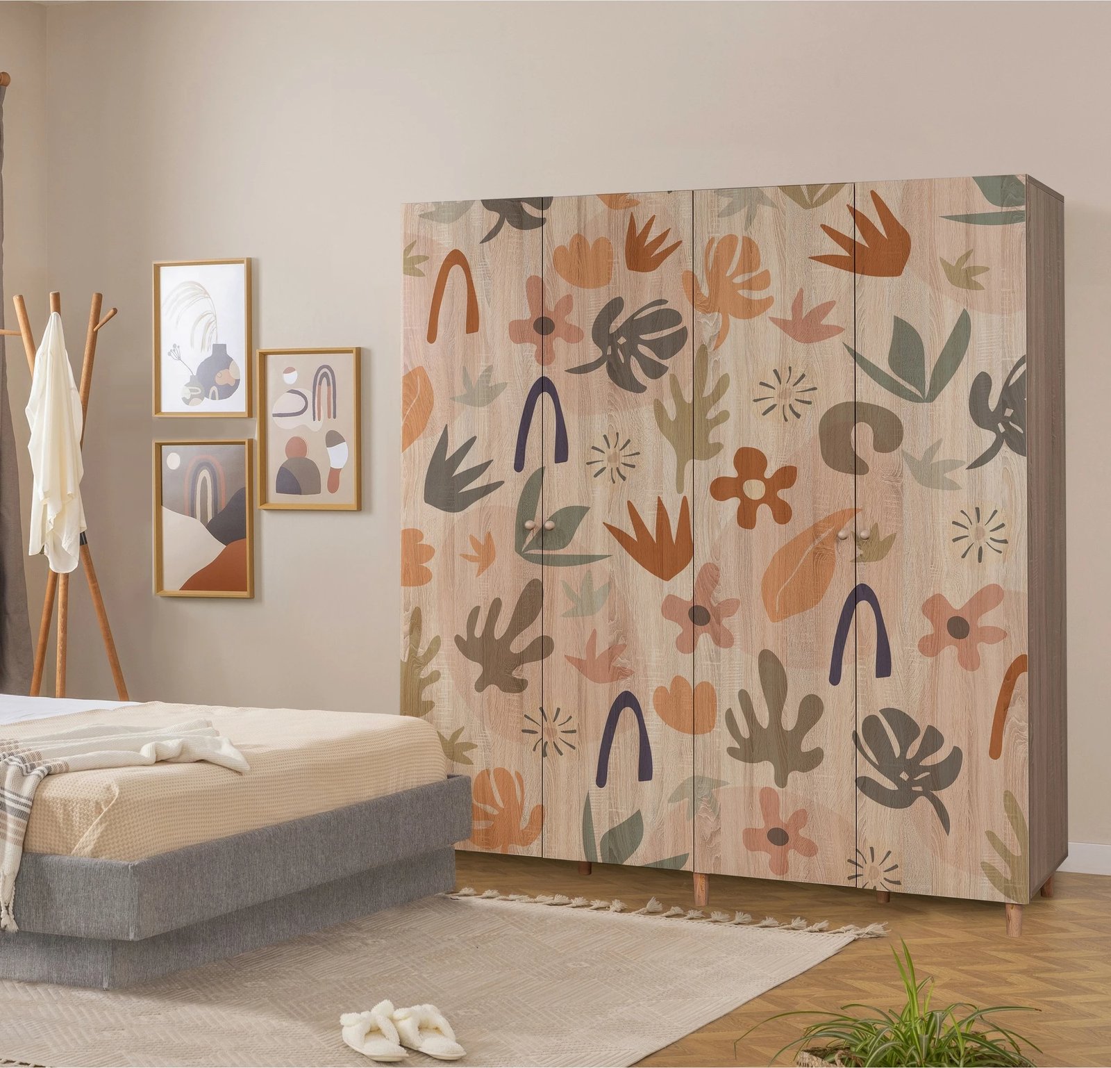 Dollap Sonomo me dekor, Skye Decor, Loni 4 -906