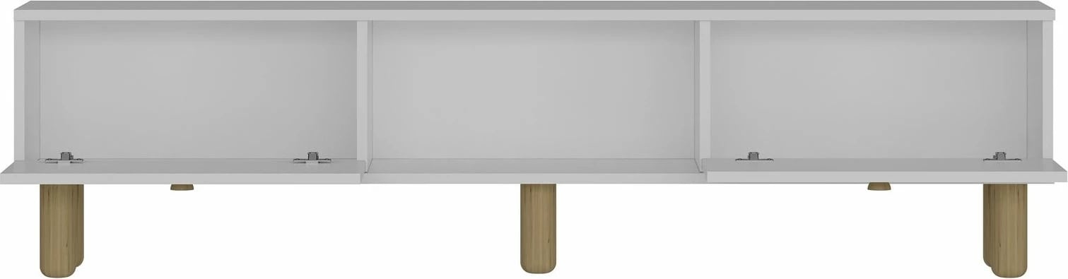 Komodë TV Skye Decor, ngjyrë e bardhë, Polen Bohem