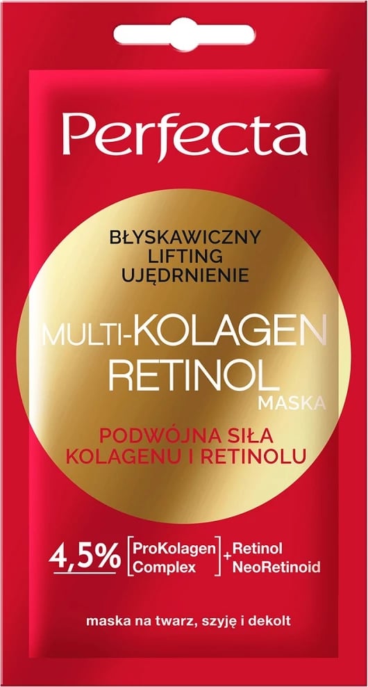 Maskë për fytyrë për femra Perfecta Multi-Collagen Retinol Mask Rapid Lifting and Firming, 8ml
