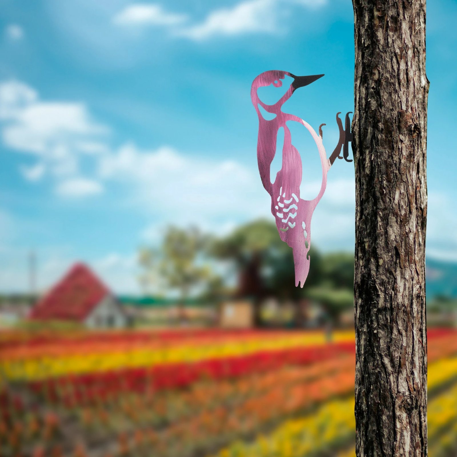 Objekt dekorativ për kopsht, zog në degë, Aberto Design, 21