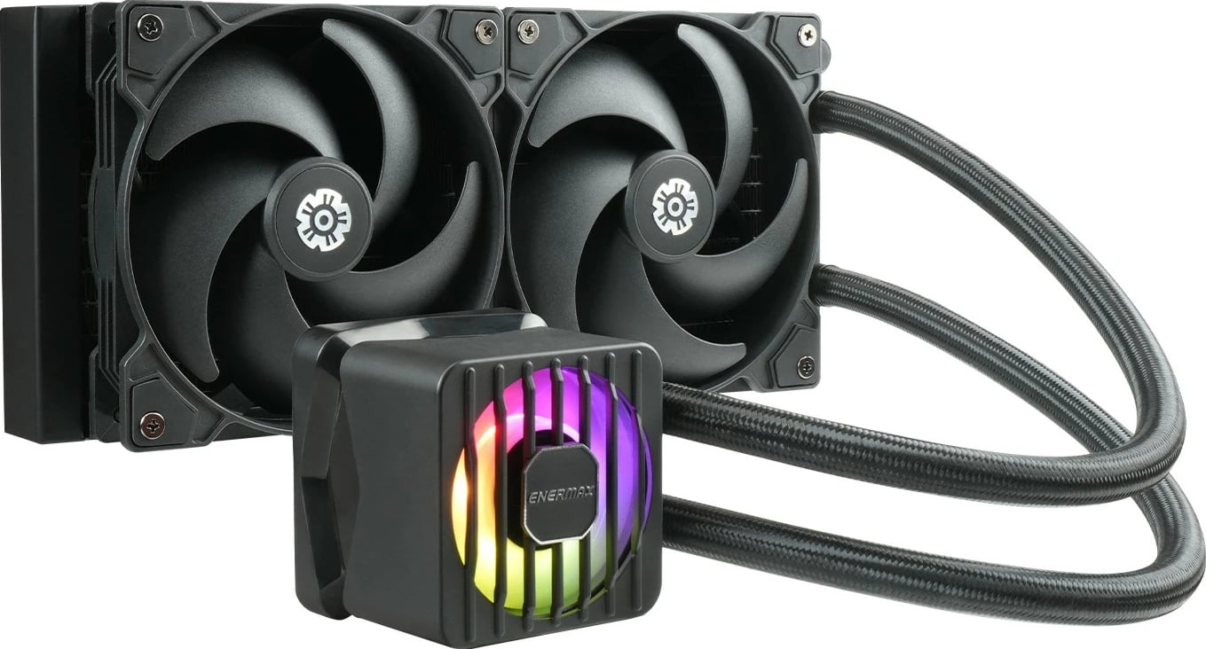 Ftohës uji CPU Enermax LIQMAXFLO ELC-LMF240-SF, 240mm, RGB, i zi