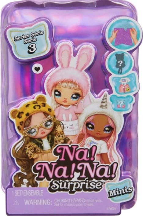 Set kukulla Na! Na! Na! Surprise Minis, MGA, 12 copë, shumëngjyrëshe