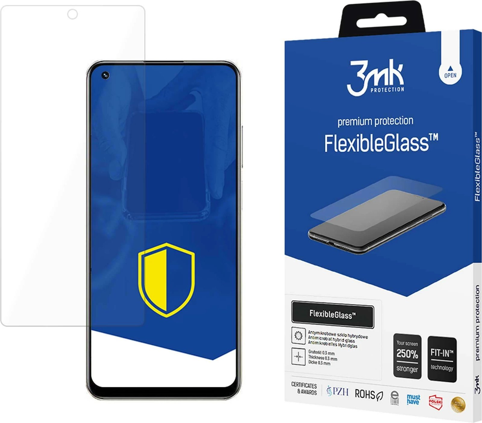 Mbrojtës ekrani 3mk FlexibleGlass për Realme 10 4G, Transparent