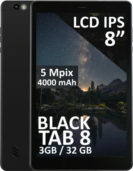 Tablet BLOW BlackTAB8, 8 inç, 3GB RAM, 32GB, 4G LTE, E zezë