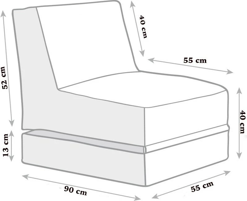 Puf për kopsht, divan Siesta, ngjyrë e verdhë