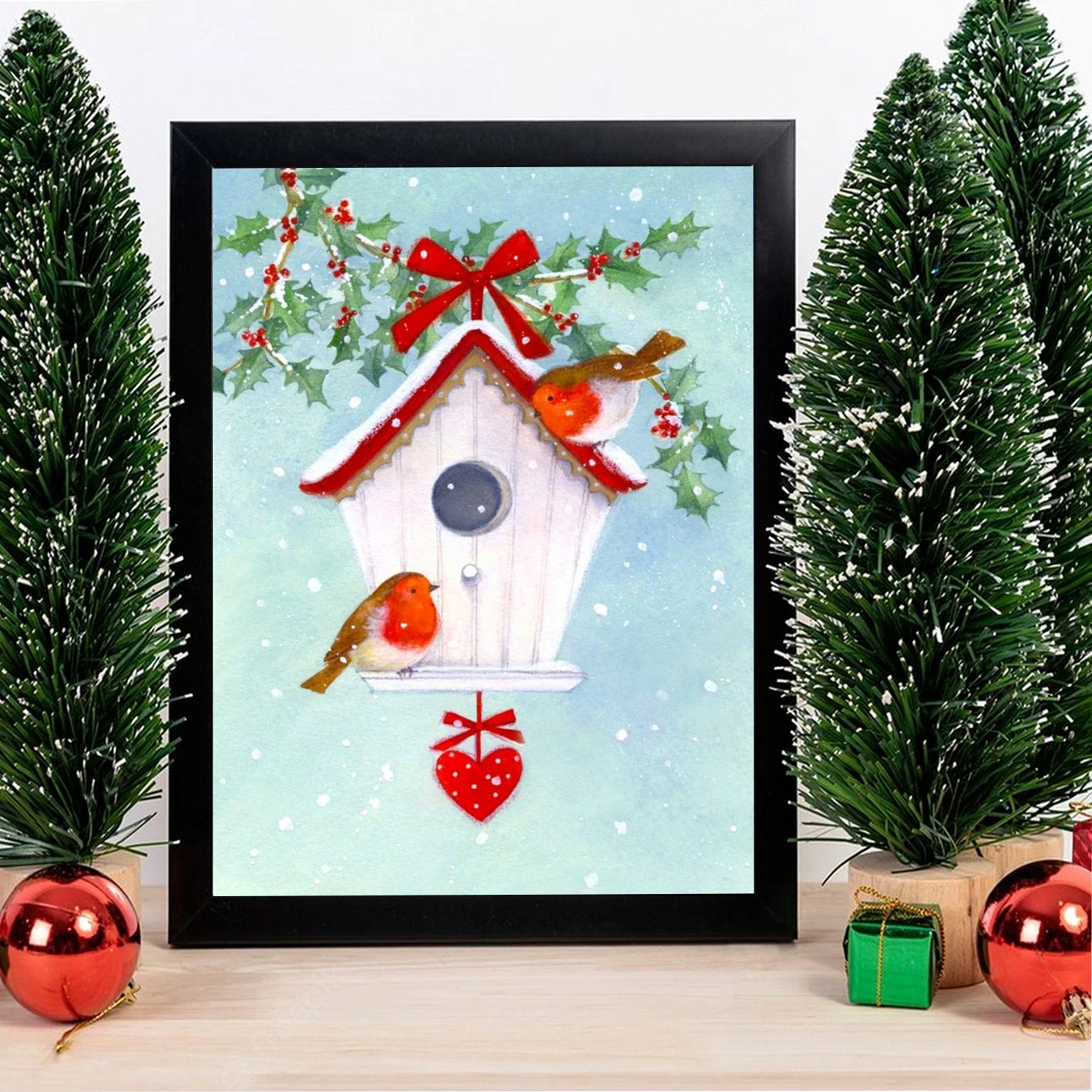 Pikturë dekorative me kornizë nga MDF, shumëngjyrëshe, Wallity, SC7436501393373