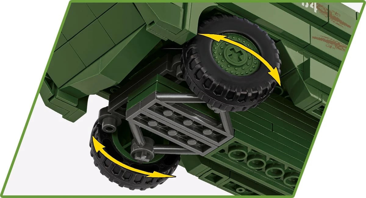 Set lodrash ndërtimi Cobi Klocki DUKW Amphibia, 508 pjesë, Jeshile Set lodrash ndërtimi Cobi Klocki DUKW Amphibia, 508 pjesë, Jeshile